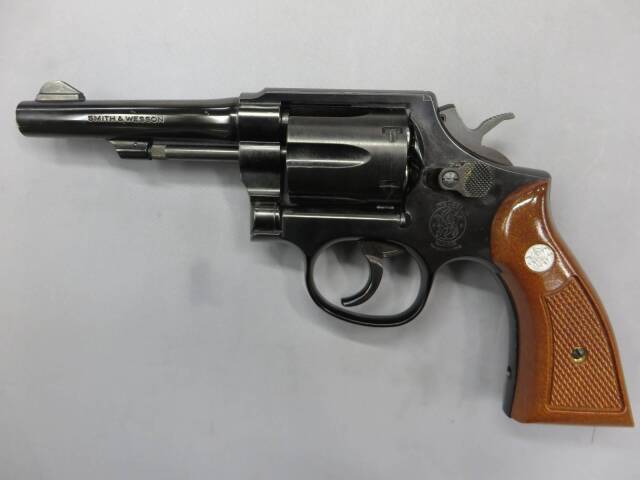 【レプリカ】S&W　M10 全長24㌢ミリタリー＆ポリス　24K金メッキ超レア TANAKA S&W M10 ミリタリー&ポリス 4インチ VER.3 モデルガン