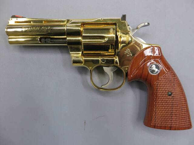 【コクサイ】ニュー コルト パイソン 4in No.357 SMG  金属モデルガン