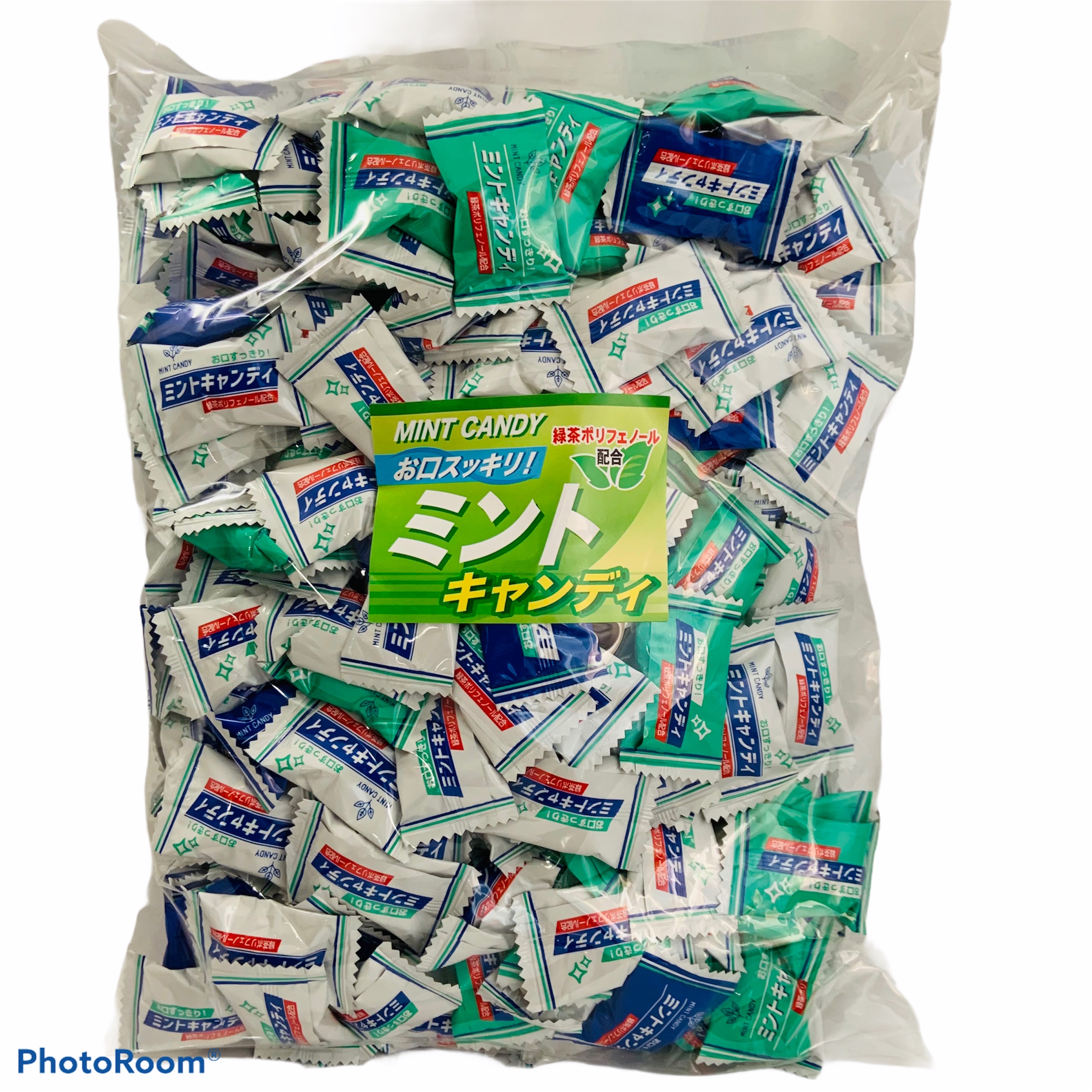 【飲食店様お薦め】ミントキャンディ（緑茶ポルフェノール配合）　業務用1ｋｇ