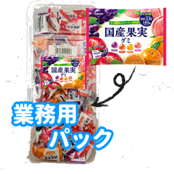 国産果実グミ　100入（業務用パック）＃15　　終売