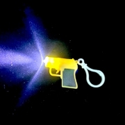 ピストルライトキーホルダー/光ります　（２５個）