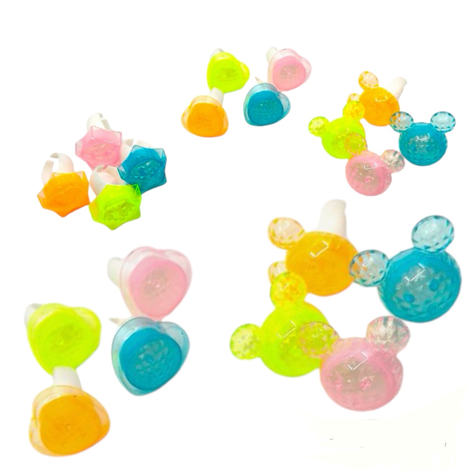 カラフルダイヤモンドリング　（5個/25個/50個）