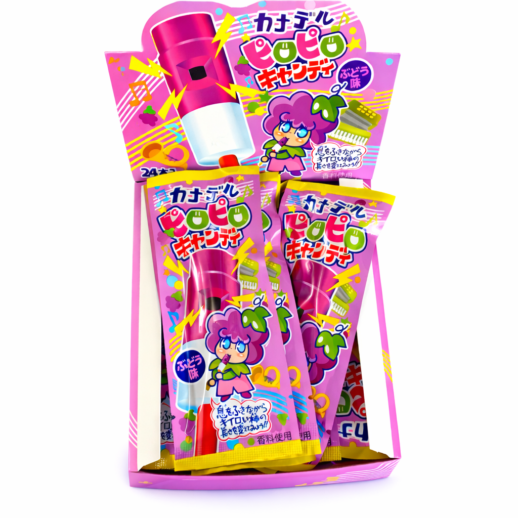 カナデル ピロピロキャンディ ぶどう味　思わず何本も手に取りたくなる駄菓