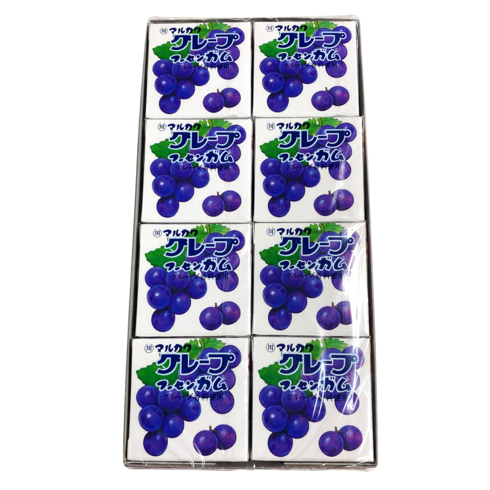 駄菓子屋のガム】#15 グレープフーセンガム4粒入 24箱 問屋佐塚商店
