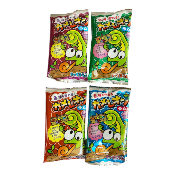 カメレオンラムネ　なめると違う味や色がかわる