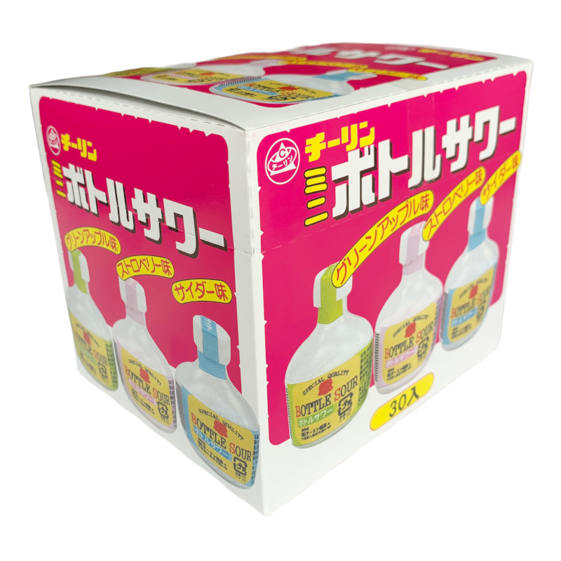 レモン・いちご・サイダー 味の３種アソートのミニボトルサワーは可愛いボトル入り