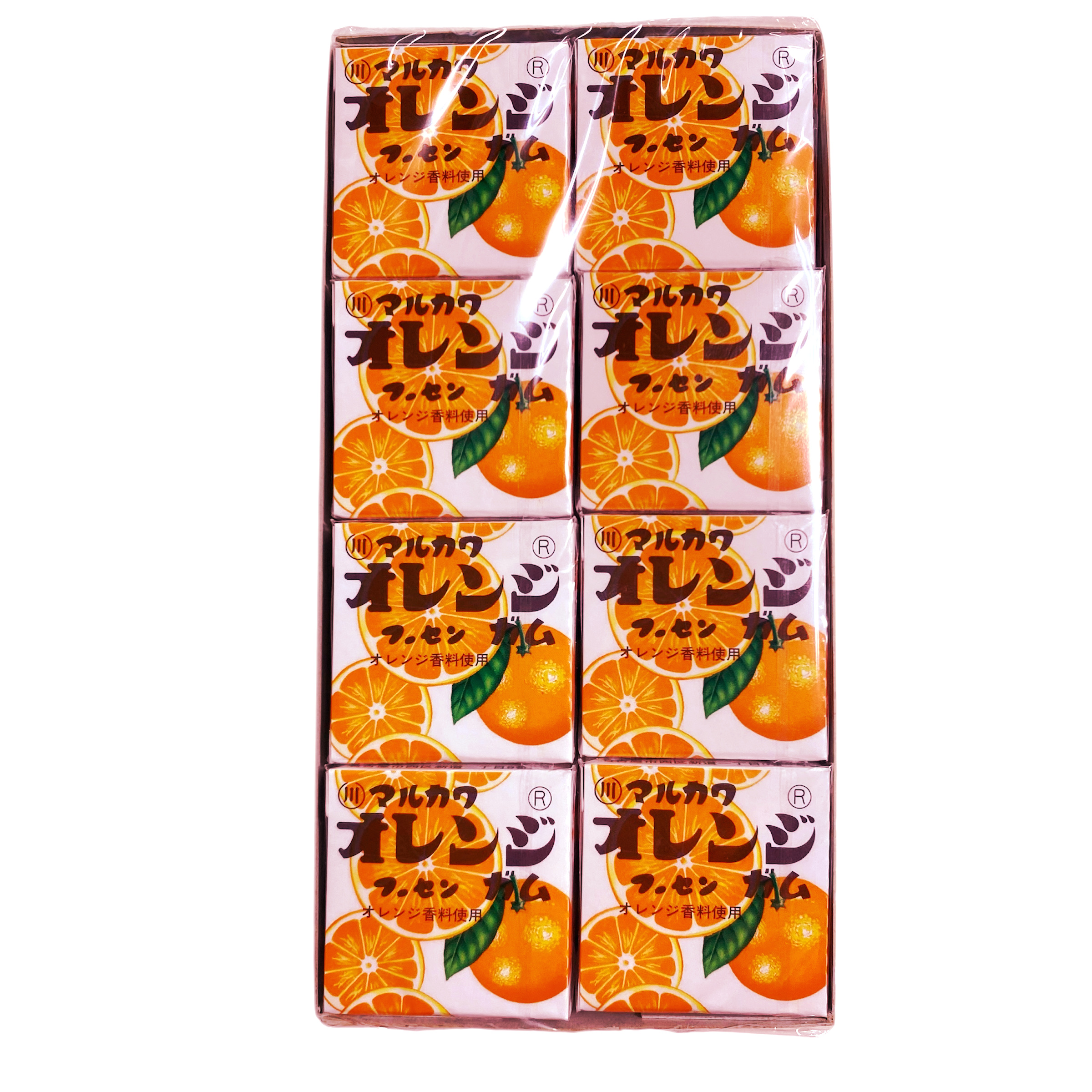 駄菓子屋のガム】#15 オレンジフーセンガム4粒入 24箱 問屋佐塚商店