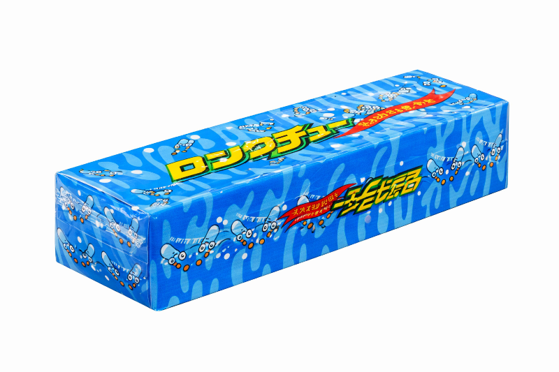 ロングチュー　サイダー味  これ一本でおなかがいっぱいになっちゃうかもさわやかソーダ味のロングチューイングキャンディ