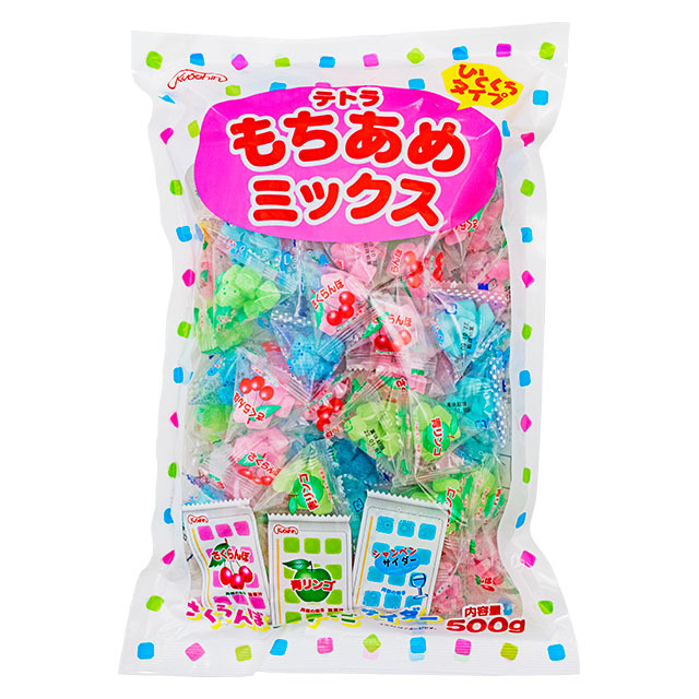 テトラもちあめミックス　昔ながらの餅菓子がテトラパックになって新登場