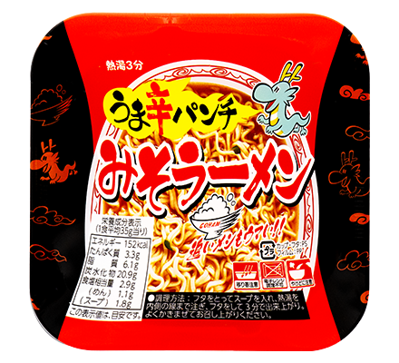 うま辛パンチ みそラーメン　普段あまり辛いものを食べない方でも楽しめる
