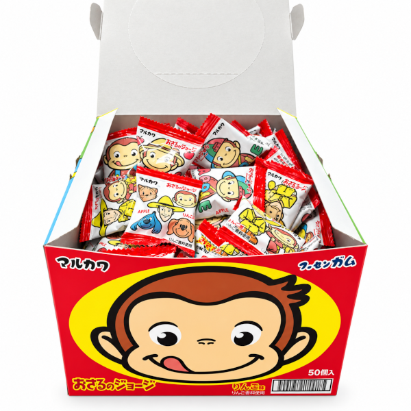 マルカワ　おさるのジョージ りんご味ガム　５０個入