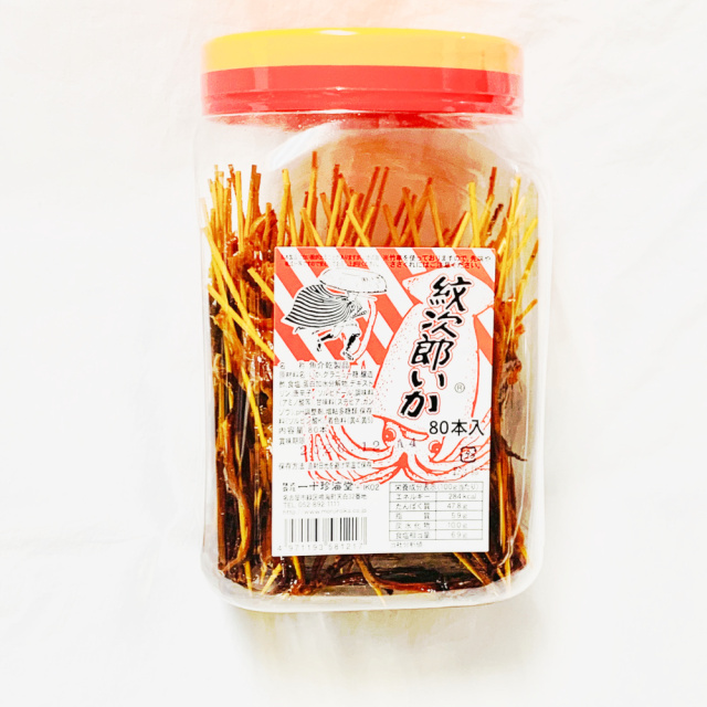 なごやいか げんこつ紋次郎いか（ポット入いか珍味）80本入り×9ポット