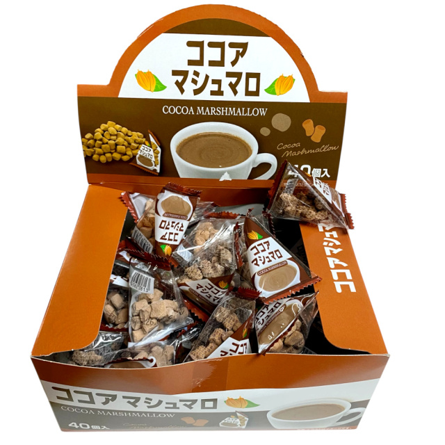 ココアマシュマロ　ひとつひとつが可愛いテトラ個包装