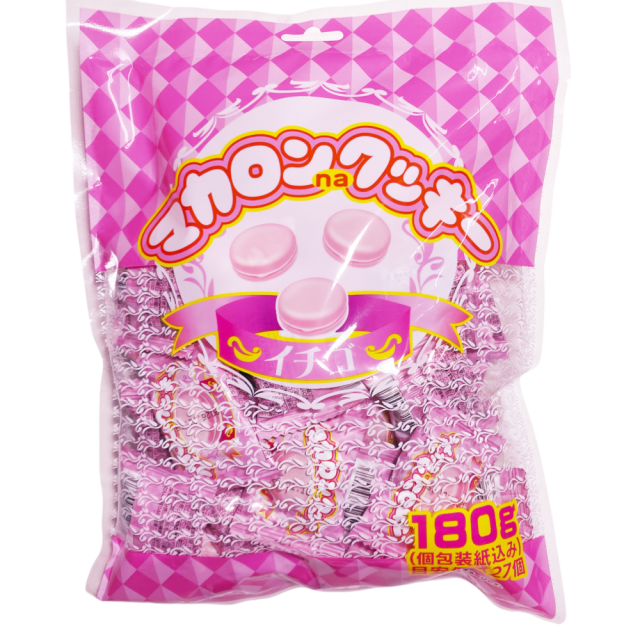 マカロンクッキー　イチゴ味　サクッとかるくて、ふんわりやさしい甘