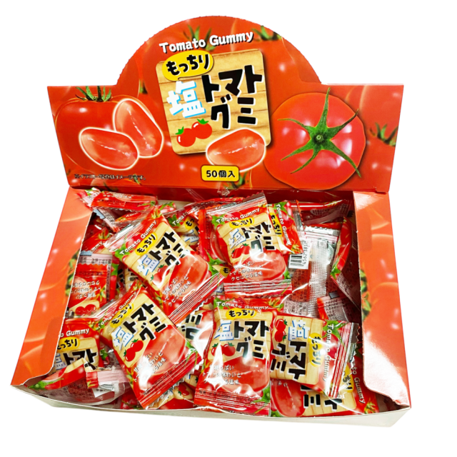 もっちり塩トマトグミ　トマト風味の甘酸っぱさ