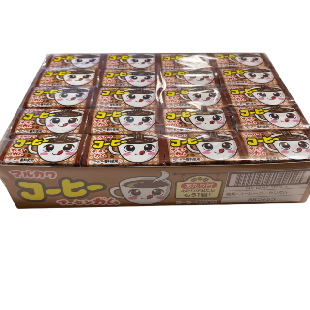コーヒー味ガム  駄菓子の王道・風船ガムに、ちょっぴり大人の味