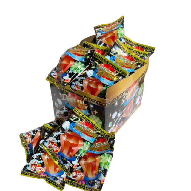 ダイヤモンドリングキャンデイ（コーラ味）　指輪のアメ　コーラが甘酸っぱい味です