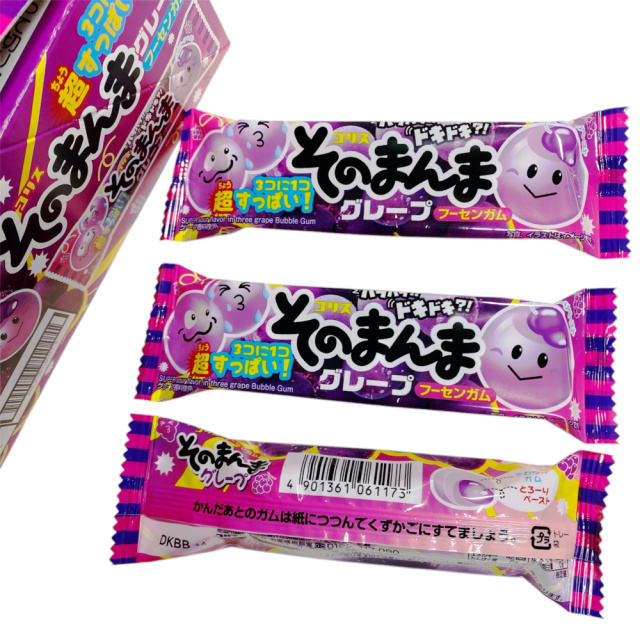 コリス/そのまんまガム　グレープ味　3個に1個が超すっぽい