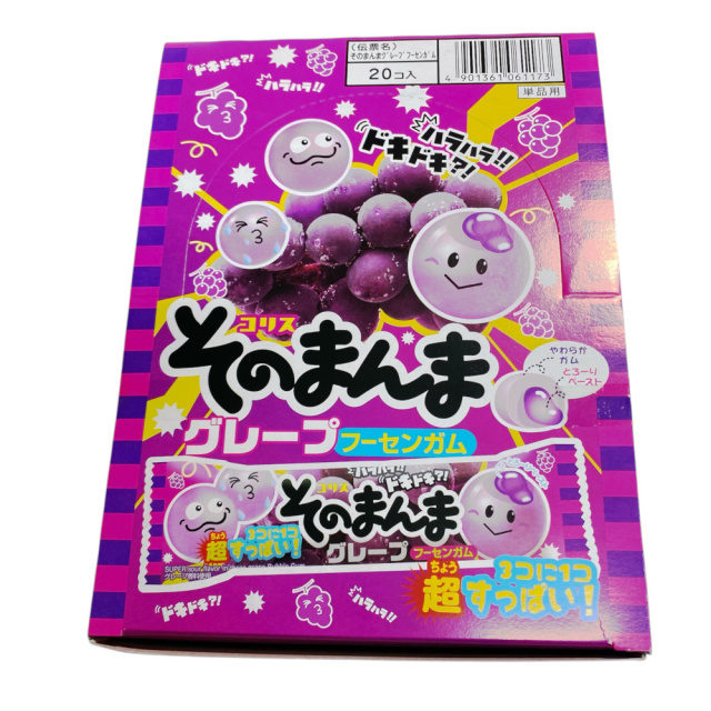 コリス/そのまんまガム　グレープ味 のガムに とろーりペーストブドウ味