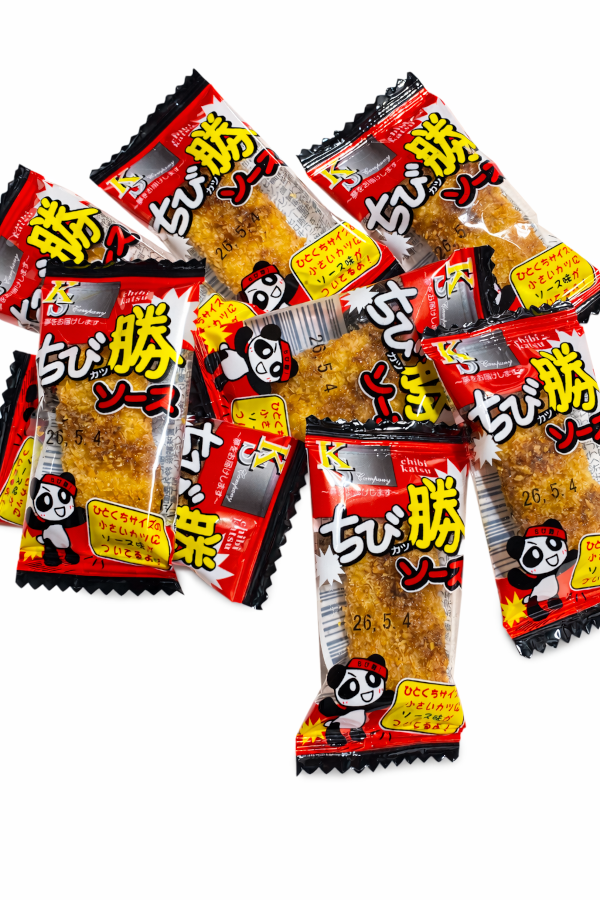 ちび勝ソース　　甘辛いソース味がクセになるおいしさで