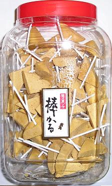 棒カル かるめ焼きを棒にさして【棒かる】にしています