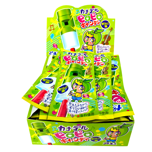 カナデル ピロピロキャンディ 青りんご味 吹くと「ピロピロ♪」と音が鳴る、