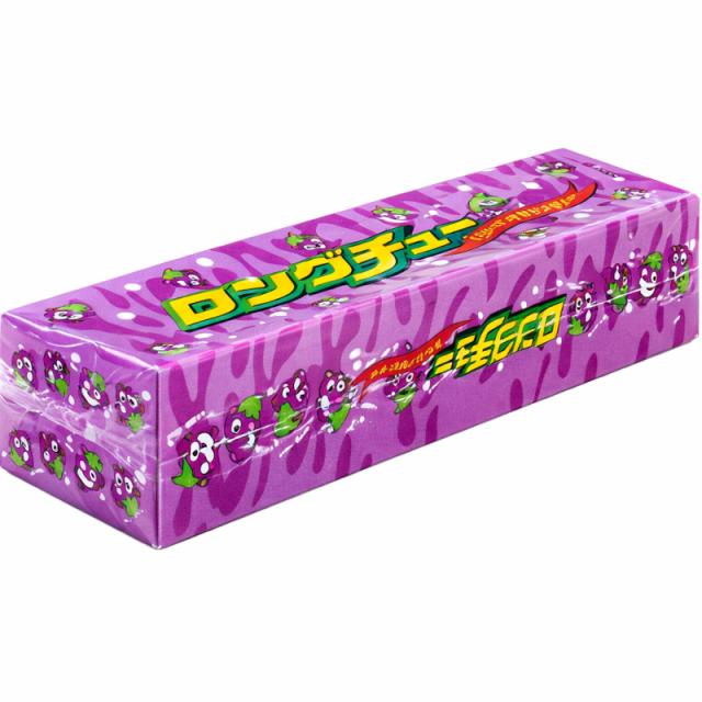 ロングチュー　グレ－プ味  　。20センチもあり食べ応えバッチリ