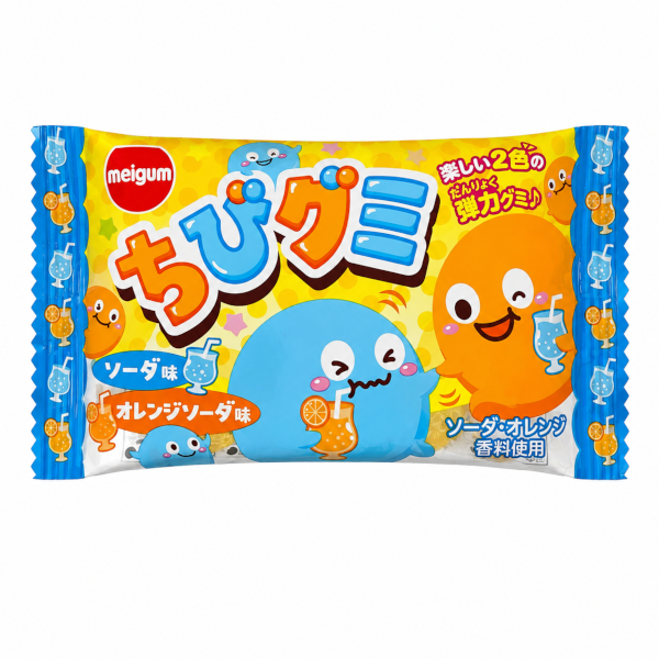 グミキャンディー/ちびグミ ソーダ&オレンジ味 20入り 明治チューインガム