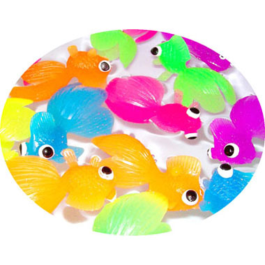 金魚すくい金魚　金魚すくい用ゴムでできた出目金です