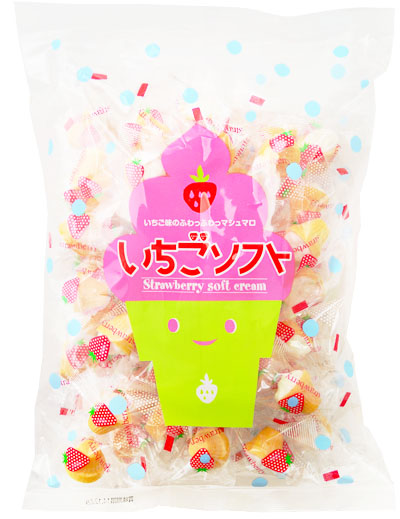 いちごソフトクリーム菓子