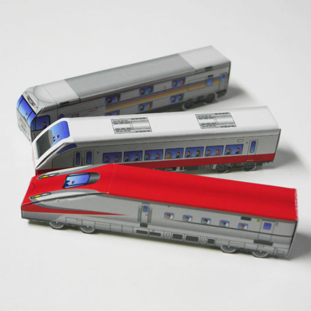 特急電車チョコはパッケージが紙でできています。