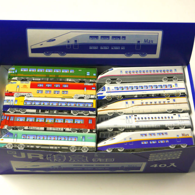 子供が好きなチョコレートが特急電車のパッケージに入りました