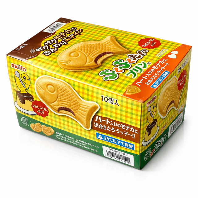 ぷくぷくたい/エアーインチョコ プリン　サクッとかるい、ぷくっと甘い
