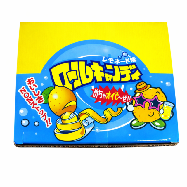 ロールキャンディー レモネード味　爽やかなレモネード味が口いっぱいに広がり、甘さと酸味の