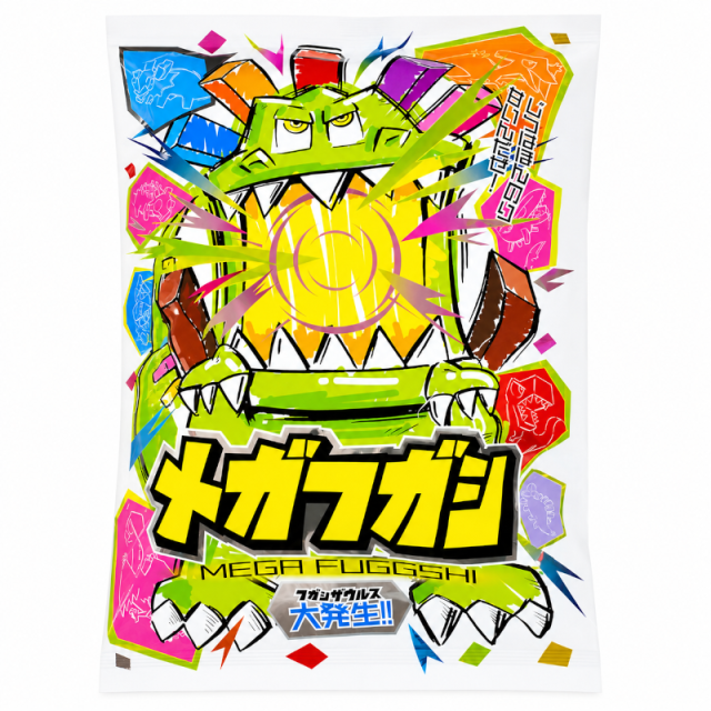 駄菓子/メガフガシ  たっぷり入っているので、お友達やご家族とのシェアはもちろん