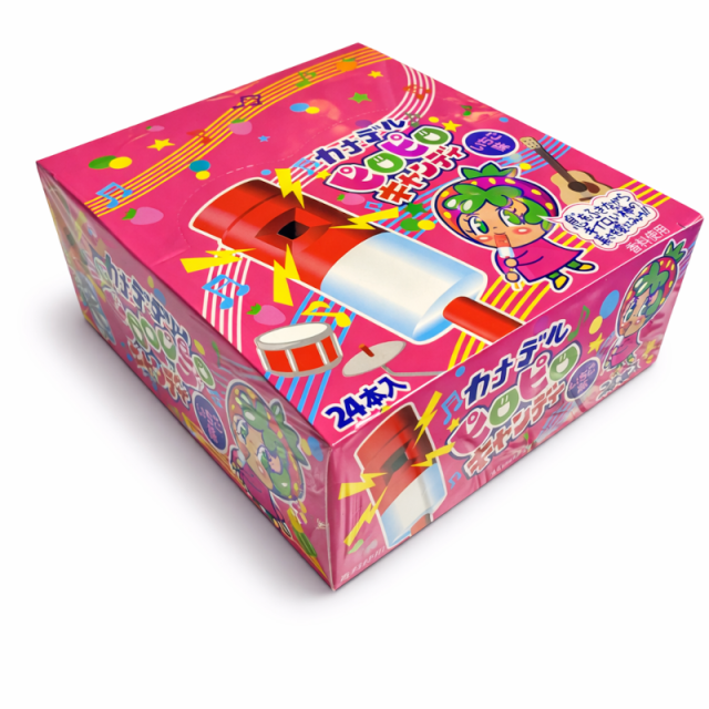 カナデル ピロピロキャンディ いちご味 息を吹きながら楽しめる！音が鳴る不思議なキャンディ♪まるで楽器のように遊べる楽