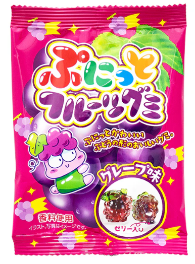 ぷにっとフルーツグミ グレープ味  ついつい手が伸びるクセになる美味しさを、