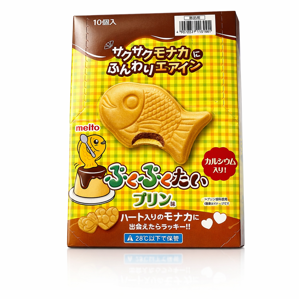 ぷくぷくたい/エアーインチョコ プリン　はサクッ、中はエアインチョコの軽やかな口ど