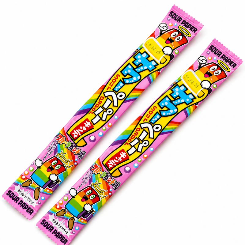 サワーペーパーキャンディー フルーツパンチ味　駄菓子屋さんの売り場づくりやまとめ買いにもおすすめの商品