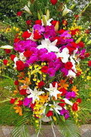 【46】　スタンド花　2段