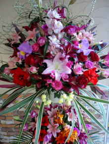 【52】　スタンド花　2段