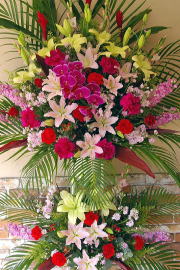 【55】　スタンド花　2段