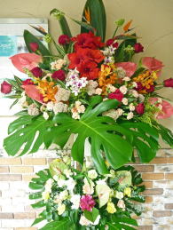 【64】　スタンド花　2段