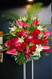 【68】　スタンド花　1段