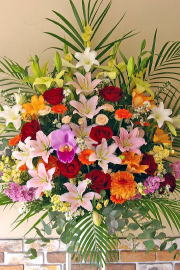 【75】　スタンド花　1段