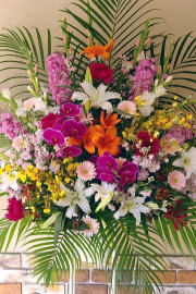 【76】　スタンド花　1段