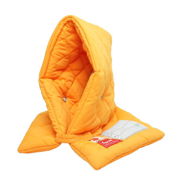 facil 中高生用プレミアム防災ずきん　オレンジ