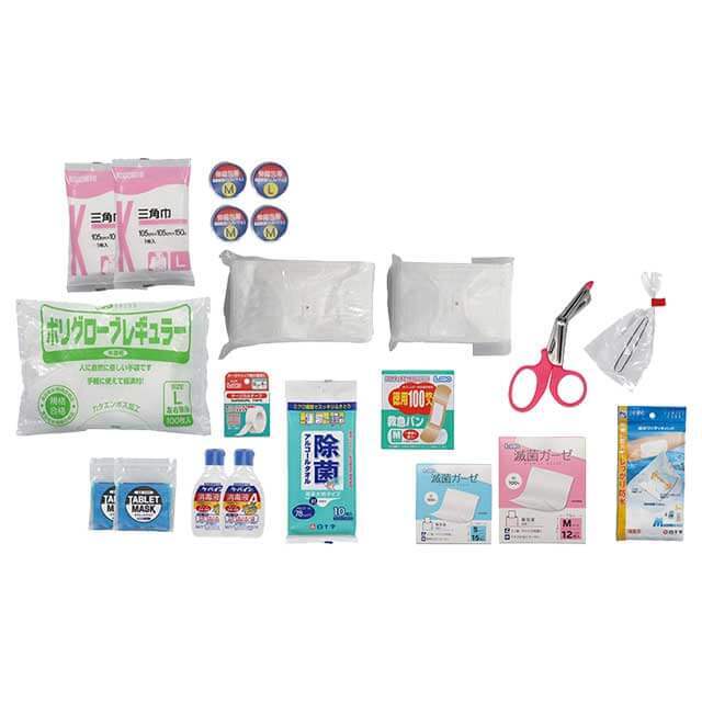 ボウエキ　防災用救急箱セット　10人用