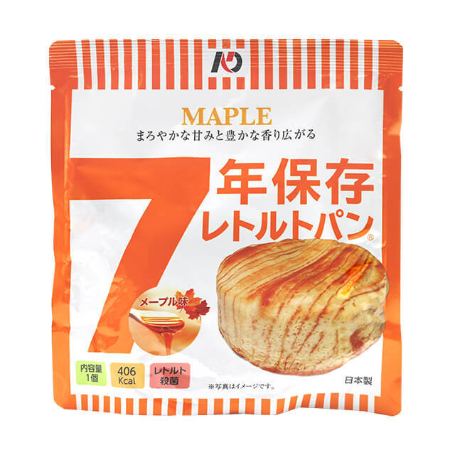 7年保存レトルトパン　メープル味