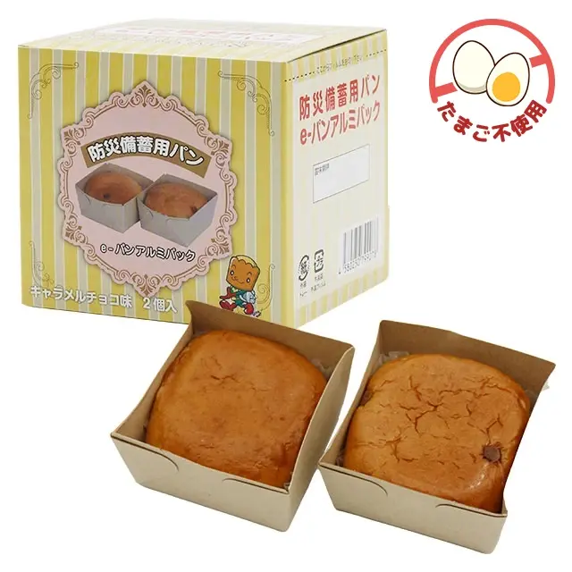 防災備蓄用パン　e-パンアルミパック　キャラメルチョコ味